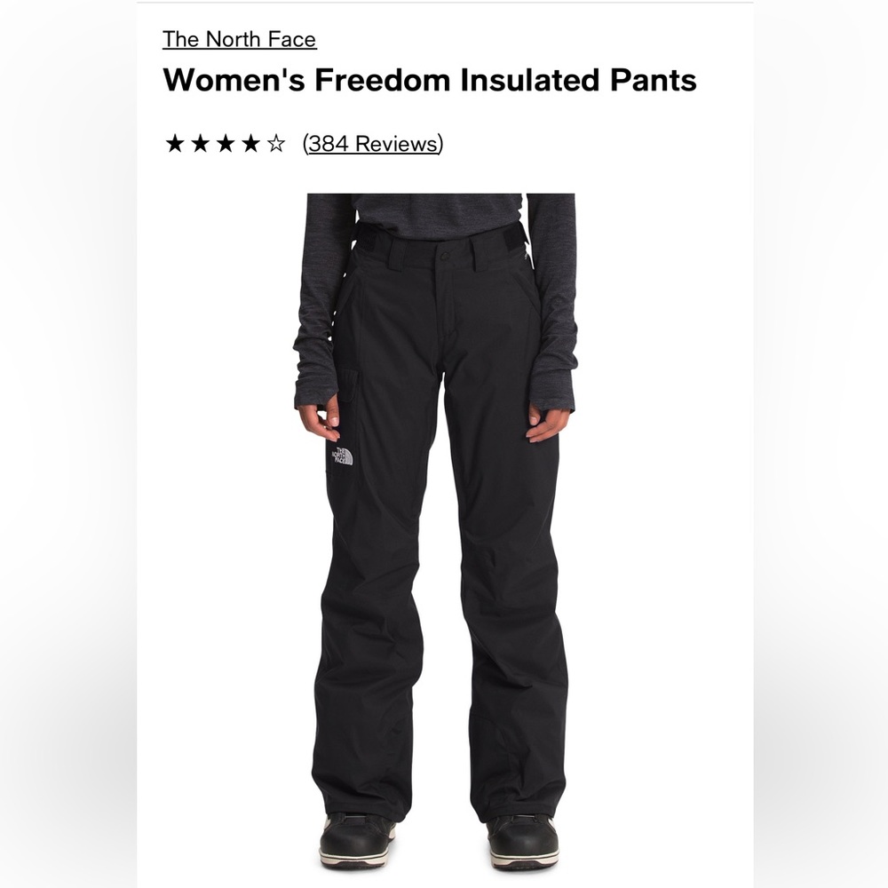 *Like New* The North Face Women's Freedom Insulated Pants Black Size XL